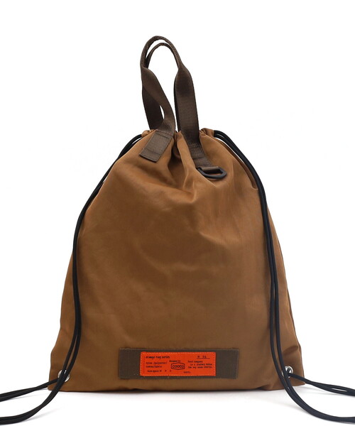COOCO（クーコ）の「【ORANGE　TAGシリーズ】撥水ナイロンナップザック／Ａ４対応（バックパック/リュック・レディース・ブラック/ライトベージュ/キャメル・FREE）」の19枚目の写真