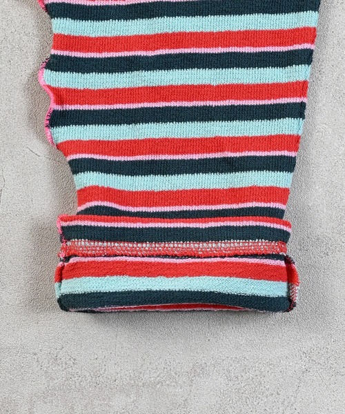 MARKEY'S(マーキーズ)の「パイルボーダー2wayサロペット(サロペット/オーバーオール・キッズ・ブラウン系その他/イエロー系その他/レッド系その他・80/90/100/110/120)」の10枚目の写真