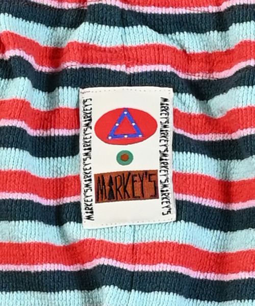 MARKEY'S(マーキーズ)の「パイルボーダー2wayサロペット(サロペット/オーバーオール・キッズ・ブラウン系その他/イエロー系その他/レッド系その他・80/90/100/110/120)」の12枚目の写真