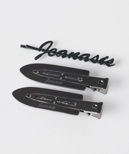 JEANASIS（ジーナシス）の「3ピースヘアクリップ/577855（ヘアピン・レディース・シルバー/ブラック・FREE）」の2枚目の写真