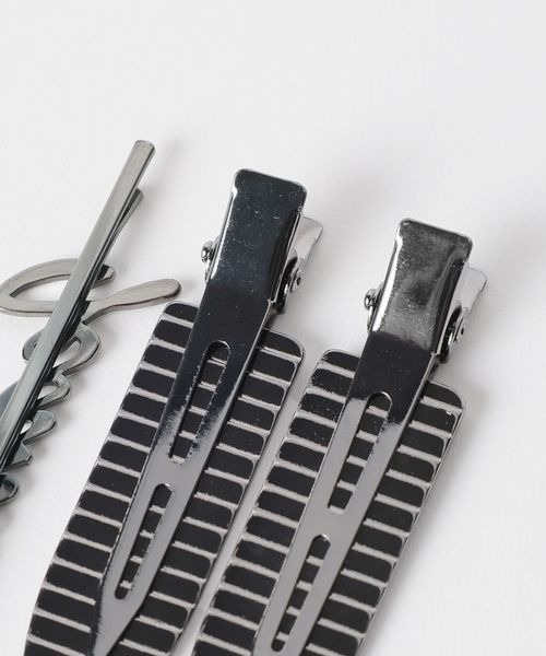 JEANASIS（ジーナシス）の「3ピースヘアクリップ/577855（ヘアピン・レディース・シルバー/ブラック・FREE）」の8枚目の写真