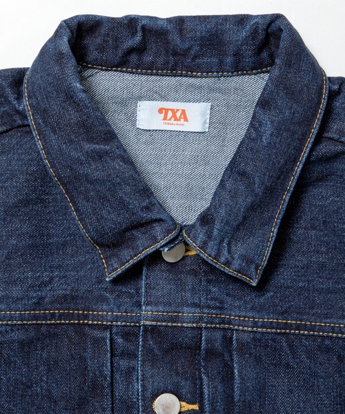 TXA(ティーエックスエー)の「Box-shaped Denim Jacket Washed Indigo(デニムジャケット・メンズ・ワンウォッシュ・2/1)」の3枚目の写真