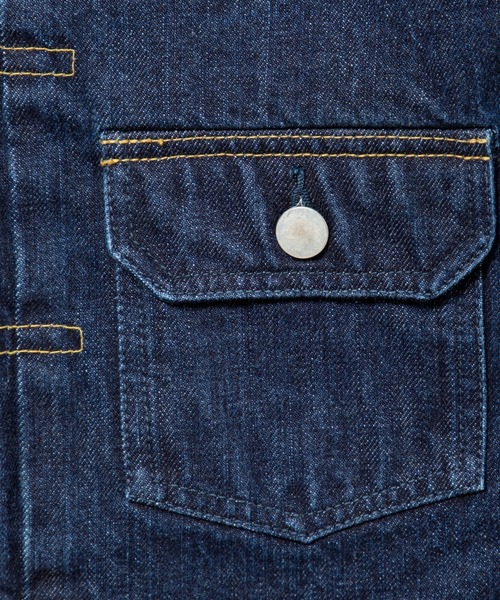 TXA(ティーエックスエー)の「Box-shaped Denim Jacket Washed Indigo(デニムジャケット・メンズ・ワンウォッシュ・2/1)」の4枚目の写真
