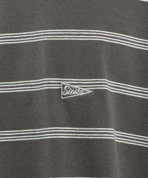 BAYFLOW(ベイフロー)の「SNOWボーダーTシャツ(Tシャツ/カットソー・メンズ・ブラウン/オフホワイト/チャコールグレー・MEDIUM/LARGE)」の8枚目の写真