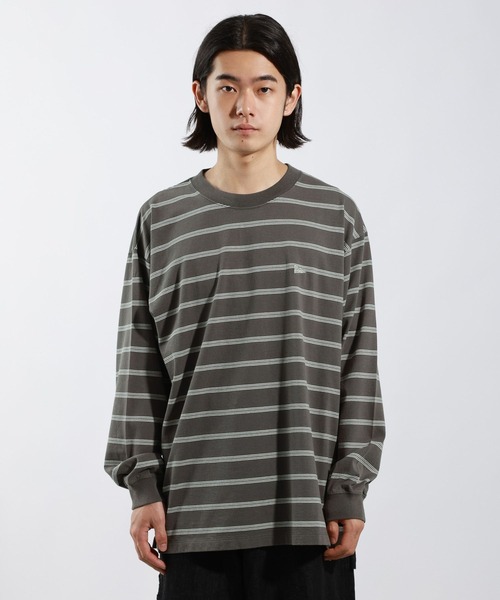 BAYFLOW(ベイフロー)の「SNOWボーダーTシャツ(Tシャツ/カットソー・メンズ・ブラウン/オフホワイト/チャコールグレー・MEDIUM/LARGE)」の11枚目の写真