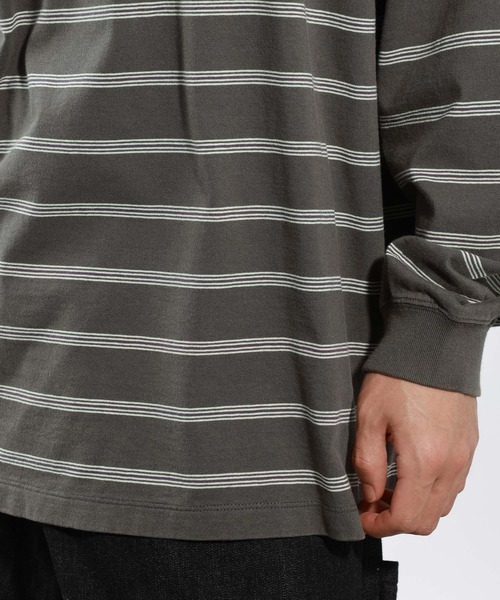BAYFLOW(ベイフロー)の「SNOWボーダーTシャツ(Tシャツ/カットソー・メンズ・ブラウン/オフホワイト/チャコールグレー・MEDIUM/LARGE)」の17枚目の写真