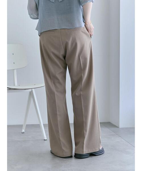 ehka sopo(エヘカソポ)の「フレアスラックス(スラックス・レディース・グレー/ベージュ/ブラウン・F)」の5枚目の写真