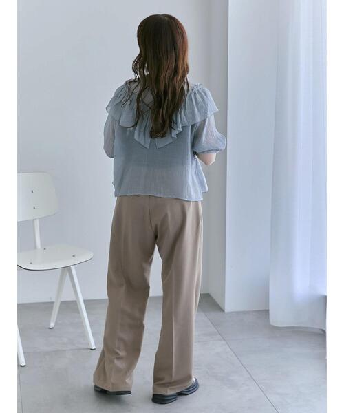 ehka sopo(エヘカソポ)の「フレアスラックス(スラックス・レディース・グレー/ベージュ/ブラウン・F)」の8枚目の写真
