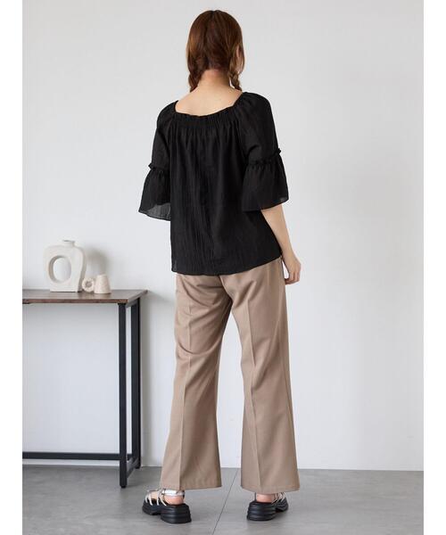 ehka sopo(エヘカソポ)の「フレアスラックス(スラックス・レディース・グレー/ベージュ/ブラウン・F)」の15枚目の写真