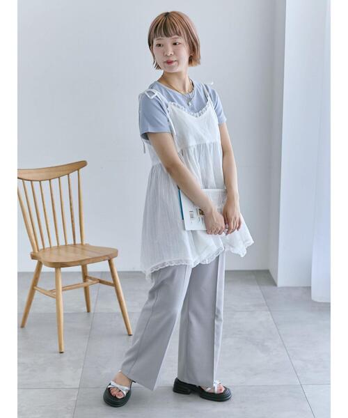 ehka sopo(エヘカソポ)の「フレアスラックス(スラックス・レディース・グレー/ベージュ/ブラウン・F)」の19枚目の写真