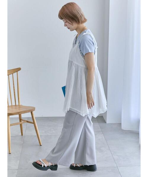 ehka sopo(エヘカソポ)の「フレアスラックス(スラックス・レディース・グレー/ベージュ/ブラウン・F)」の20枚目の写真