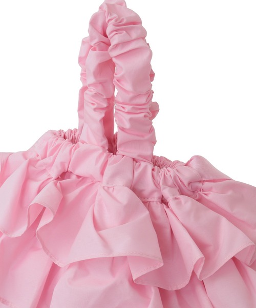 Candy Stripper（キャンディストリッパー）の「RIBBON FRILL ナップサック（バックパック/リュック・レディース・ブラック/ピンク・FREE）」の9枚目の写真