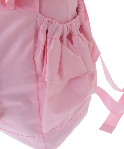 Candy Stripper（キャンディストリッパー）の「RIBBON FRILL ナップサック（バックパック/リュック・レディース・ブラック/ピンク・FREE）」の11枚目の写真