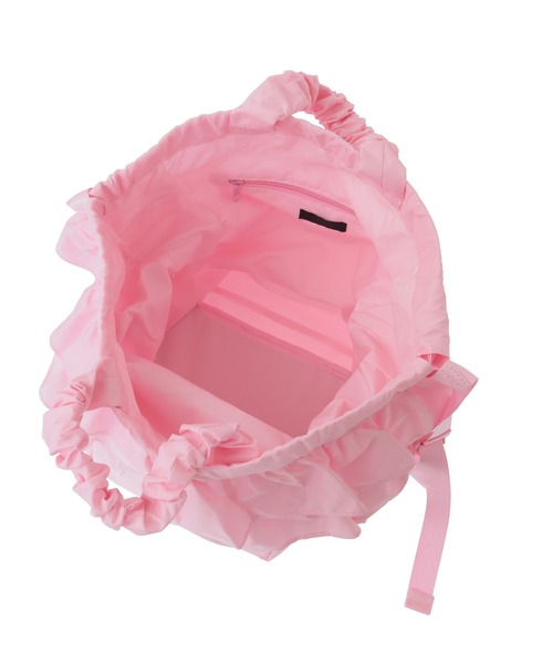 Candy Stripper（キャンディストリッパー）の「RIBBON FRILL ナップサック（バックパック/リュック・レディース・ブラック/ピンク・FREE）」の12枚目の写真