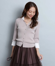 JUSGLITTY ティアードスリーブニット JUSGLITTY（ジャスグリッティー）の「ティアードスリーブニット