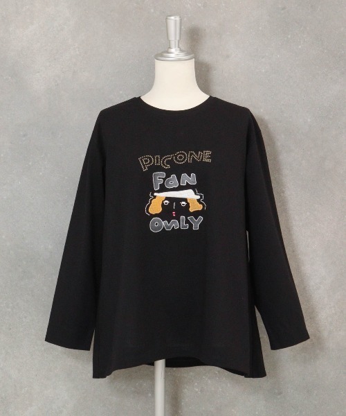 未使用 STUDIO PICONE ピッコーネ カットソー プルオーバー デザインイラスト天竺プルオーバー（Tシャツ/カットソー