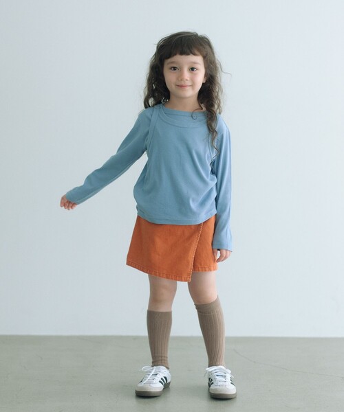 ツイルラップ キュロットパンツ / キッズ 100cm-160cm（その他パンツ