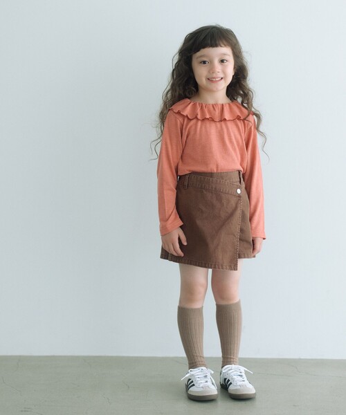 ツイルラップ キュロットパンツ / キッズ 100cm-160cm（その他パンツ