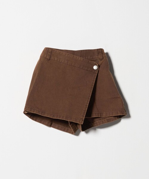 green label relaxing(グリーンレーベルリラクシング)の「ツイルラップ キュロットパンツ / キッズ 100cm-160cm(その他パンツ・キッズ・オレンジ/ブラウン系/ブラック・120cm/140cm/100cm/130cm/150cm/160cm/110cm)」の21枚目の写真