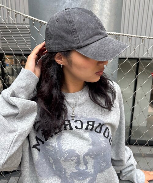 WHO'S WHO gallery（フーズフーギャラリー）の「ピグメントキャップ（キャップ・メンズ・ブラック・FREE）」の2枚目の写真