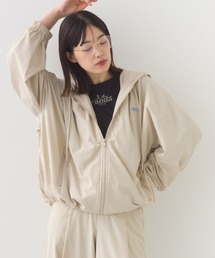 OMNES | ナイロン リップストップジップアップ裾ドロストワッペンフーディパーカー(パーカー)