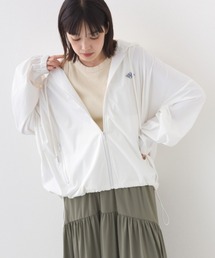 OMNES（オムネス）の「ナイロン リップストップジップアップ裾ドロストワッペンフーディパーカー（パーカー）」