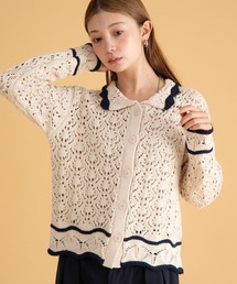 URBAN RESEARCH Sonny Label（アーバンリサーチサニーレーベル）の「クロシェライクリリーヤーンニットシャツ（ニット/セーター）」