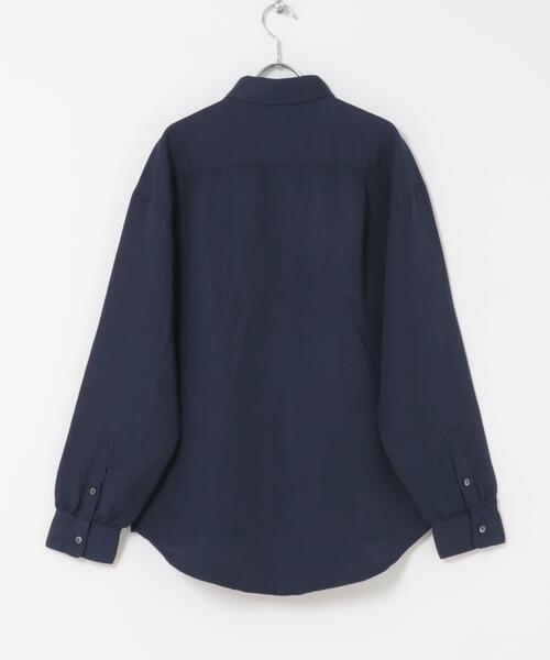 ITEMS URBANRESEARCH（アイテムズ アーバンリサーチ）の「Linen Blend Pullover Shirts（シャツ/ブラウス・メンズ・ブラック/ネイビー・MEDIUM）」の11枚目の写真
