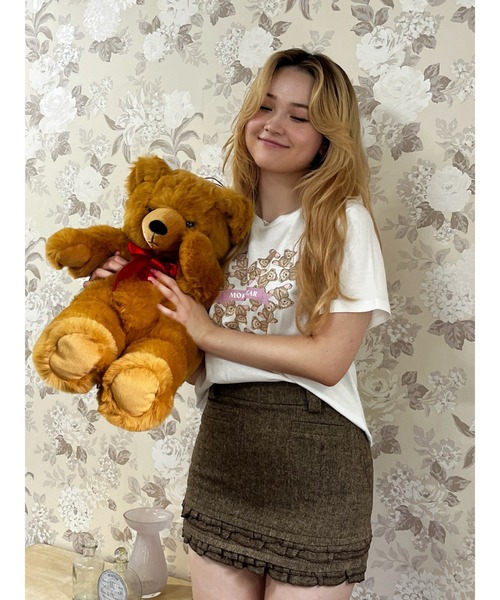 MORE self LOVE(モアセルフラブ)の「【MORE BEAR】heart bear TEE(Tシャツ/カットソー・レディース・ブラック/ホワイト/ピンク・FREE)」の20枚目の写真