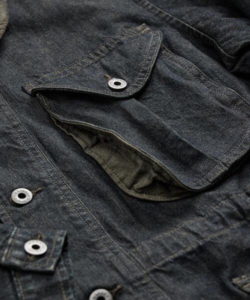 新品*RRL*インディゴ コットンリネン デニム ワーク ジャケット *S RRL Indigo Cotton Linen Denim Work Jacket