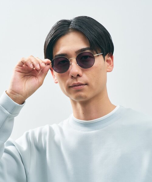 UNITED ARROWS（ユナイテッドアローズ）の「【WEB限定】Zoff｜UNITED ARROWS｜ボストン型 調光サングラス｜紫外線で色が変わる メタル 紫外線対策 UVカット ユニセックス ユナイテッドアローズ（サングラス・レディース・ブラック/ブラウン・FREE）」の21枚目の写真