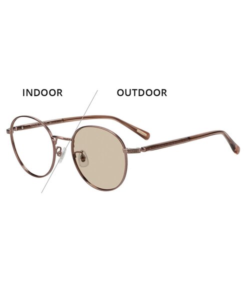 WEB限定】Zoff｜UNITED ARROWS｜ボストン型 調光サングラス｜紫外線で