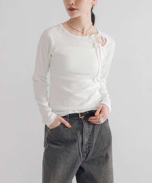 セール】カットアウトリブトップス（Tシャツ/カットソー）｜URBAN