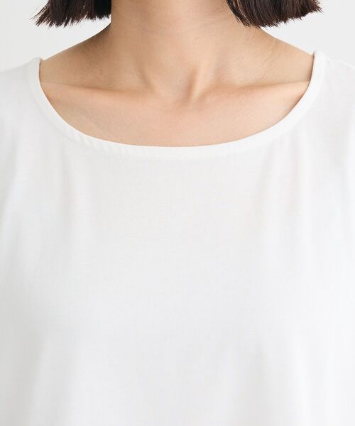 Green　Parks（グリーンパークス）の「ノースリーブドッキングホワイトインナー（タンクトップ・レディース・オフホワイト/ストライプ・FREE）」の9枚目の写真