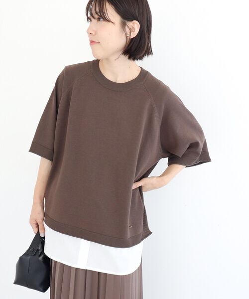 Green　Parks（グリーンパークス）の「ノースリーブドッキングホワイトインナー（タンクトップ・レディース・オフホワイト/ストライプ・FREE）」の19枚目の写真