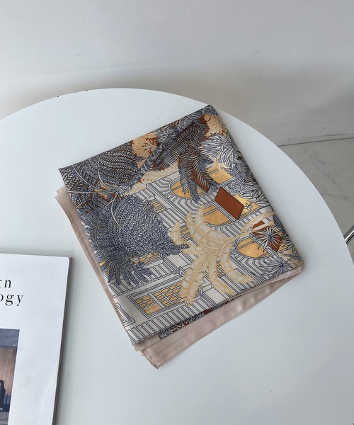 AS KNOW AS plus(アズノゥアズプラス)の「ヴィンテージ風大判スカーフ 90×90(バンダナ/スカーフ・レディース・F/E/D/C/B/A/H/J/K/L/G/I・FREE)」の18枚目の写真