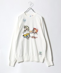 DISCUS ATHLETIC×THE POWERPUFF GIRLS キャラクタープリントスウェットトレーナー メンズ レディース ユニセックス