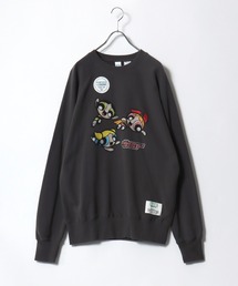 DISCUS ATHLETIC×THE POWERPUFF GIRLS キャラクタープリントスウェットトレーナー メンズ レディース ユニセックス