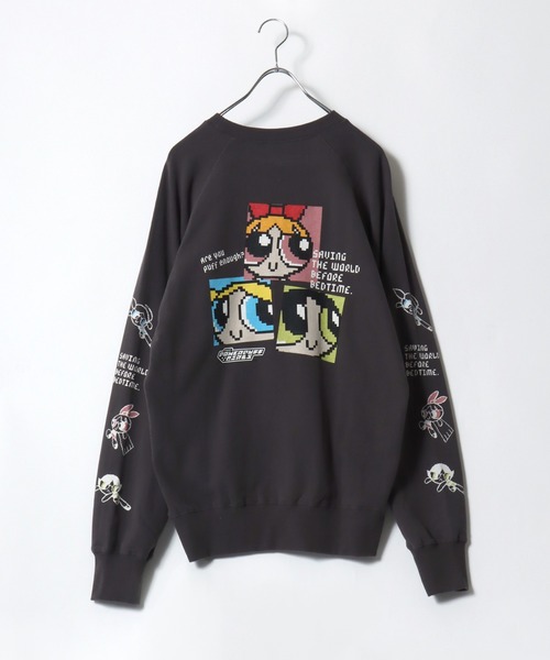 DISCUS ATHLETIC（ディスカス　アスレチック）の「DISCUS ATHLETIC×THE POWERPUFF GIRLS キャラクタープリントスウェットトレーナー メンズ レディース ユニセックス（スウェット・レディース・ホワイト/ブラック/ブラック系その他/ホワイト系その他・M/L）」の15枚目の写真
