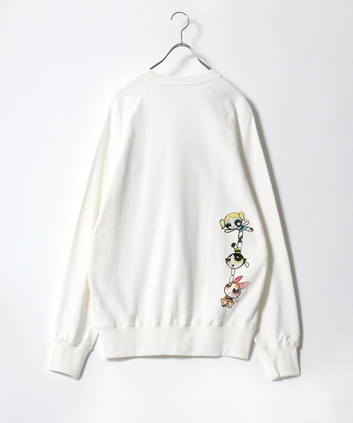 DISCUS ATHLETIC（ディスカス　アスレチック）の「DISCUS ATHLETIC×THE POWERPUFF GIRLS キャラクタープリントスウェットトレーナー メンズ レディース ユニセックス（スウェット・レディース・ホワイト/ブラック/ブラック系その他/ホワイト系その他・M/L）」の11枚目の写真