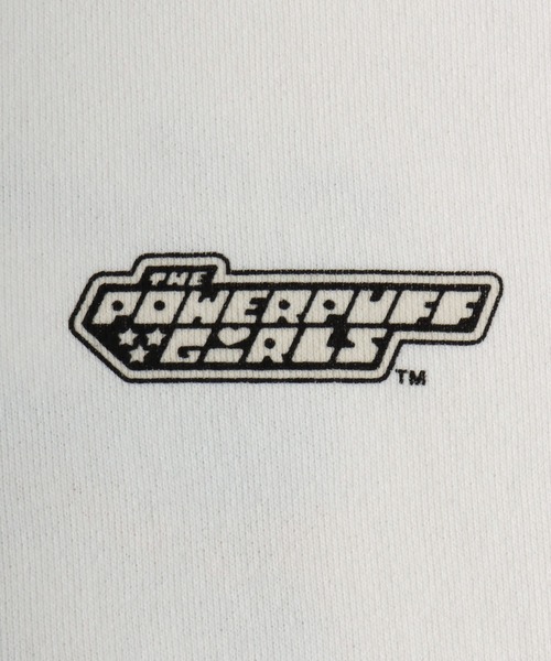 DISCUS ATHLETIC（ディスカス　アスレチック）の「DISCUS ATHLETIC×THE POWERPUFF GIRLS キャラクタープリントスウェットトレーナー メンズ レディース ユニセックス（スウェット・レディース・ホワイト/ブラック/ブラック系その他/ホワイト系その他・M/L）」の7枚目の写真