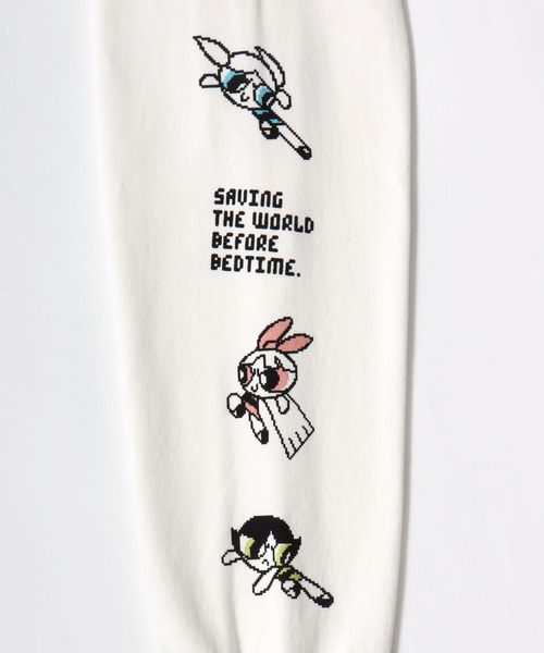 DISCUS ATHLETIC（ディスカス　アスレチック）の「DISCUS ATHLETIC×THE POWERPUFF GIRLS キャラクタープリントスウェットトレーナー メンズ レディース ユニセックス（スウェット・レディース・ホワイト/ブラック/ブラック系その他/ホワイト系その他・M/L）」の9枚目の写真