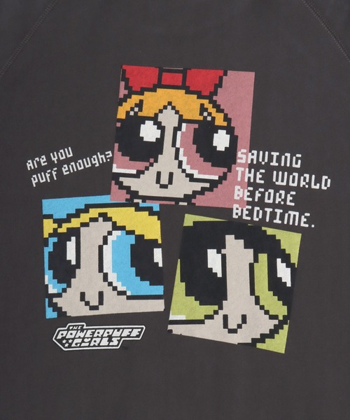 DISCUS ATHLETIC（ディスカス　アスレチック）の「DISCUS ATHLETIC×THE POWERPUFF GIRLS キャラクタープリントスウェットトレーナー メンズ レディース ユニセックス（スウェット・レディース・ホワイト/ブラック/ブラック系その他/ホワイト系その他・M/L）」の17枚目の写真