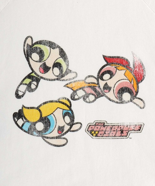 DISCUS ATHLETIC（ディスカス　アスレチック）の「DISCUS ATHLETIC×THE POWERPUFF GIRLS キャラクタープリントスウェットトレーナー メンズ レディース ユニセックス（スウェット・レディース・ホワイト/ブラック/ブラック系その他/ホワイト系その他・M/L）」の12枚目の写真