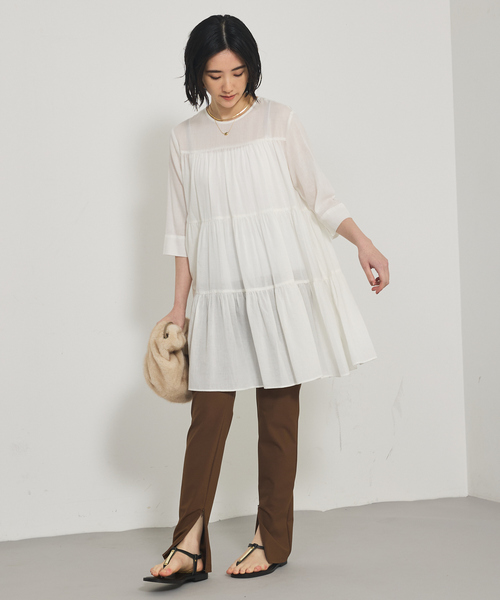 qualite(カリテ)の「在庫あるのみ!【美脚ライン】トリコットスリムパンツ/オフィスカジュアル/春服(その他パンツ・レディース・ブラック/ブラウン・38/36/34/40)」の18枚目の写真