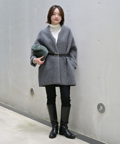 qualite(カリテ)の「在庫あるのみ!【美脚ライン】トリコットスリムパンツ/オフィスカジュアル/春服(その他パンツ・レディース・ブラック/ブラウン・38/36/34/40)」の10枚目の写真