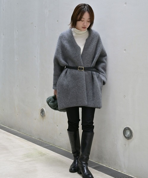 qualite(カリテ)の「在庫あるのみ!【美脚ライン】トリコットスリムパンツ/オフィスカジュアル/春服(その他パンツ・レディース・ブラック/ブラウン・38/36/34/40)」の14枚目の写真