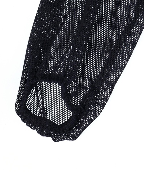 ANAP(アナップ)の「リングジップ メッシュ フーディー パーカー(パーカー・レディース・ホワイト/ブラック・ONE SIZE)」の15枚目の写真
