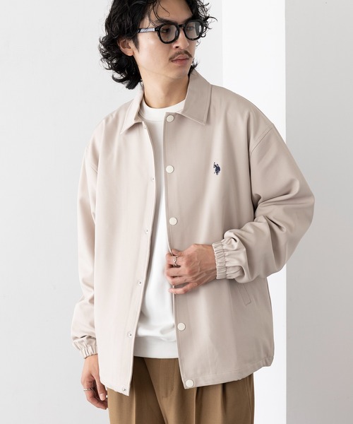U.S. POLO ASSN.(ユーエスポロアッスン)の「【U.S. POLO ASSN.】Classical PONY クラシカルワンポイントロゴ ポニー刺繍 コーチジャケット COACH JACKET(その他アウター・メンズ・アイボリー/ブラック/カーキ・S/M/L)」の8枚目の写真