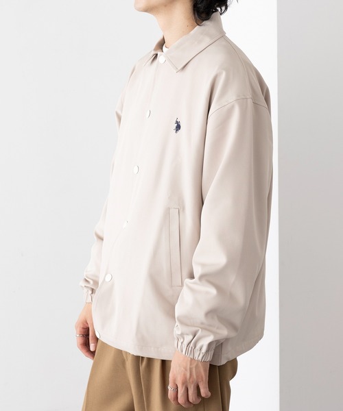 U.S. POLO ASSN.(ユーエスポロアッスン)の「【U.S. POLO ASSN.】Classical PONY クラシカルワンポイントロゴ ポニー刺繍 コーチジャケット COACH JACKET(その他アウター・メンズ・アイボリー/ブラック/カーキ・S/M/L)」の10枚目の写真
